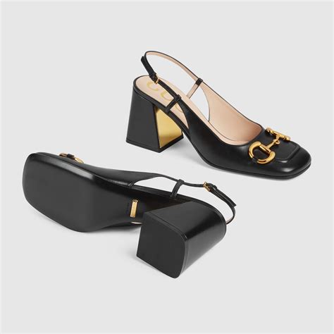 gucci horsebit slingback shoes